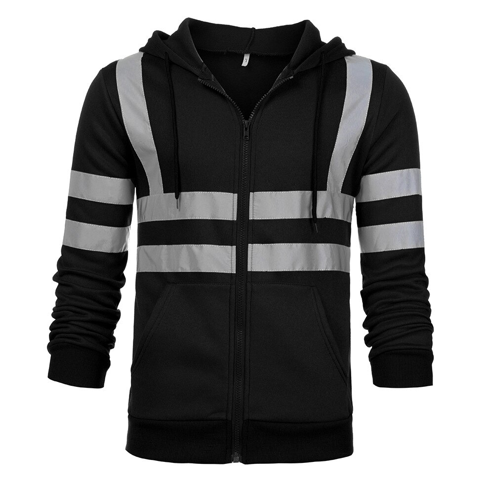 Hoodies mâle vêtements de sport à la hommes Sweatshirts travail routier haute visibilité pull à manches longues hauts Blouse vêtements hommes 9.20