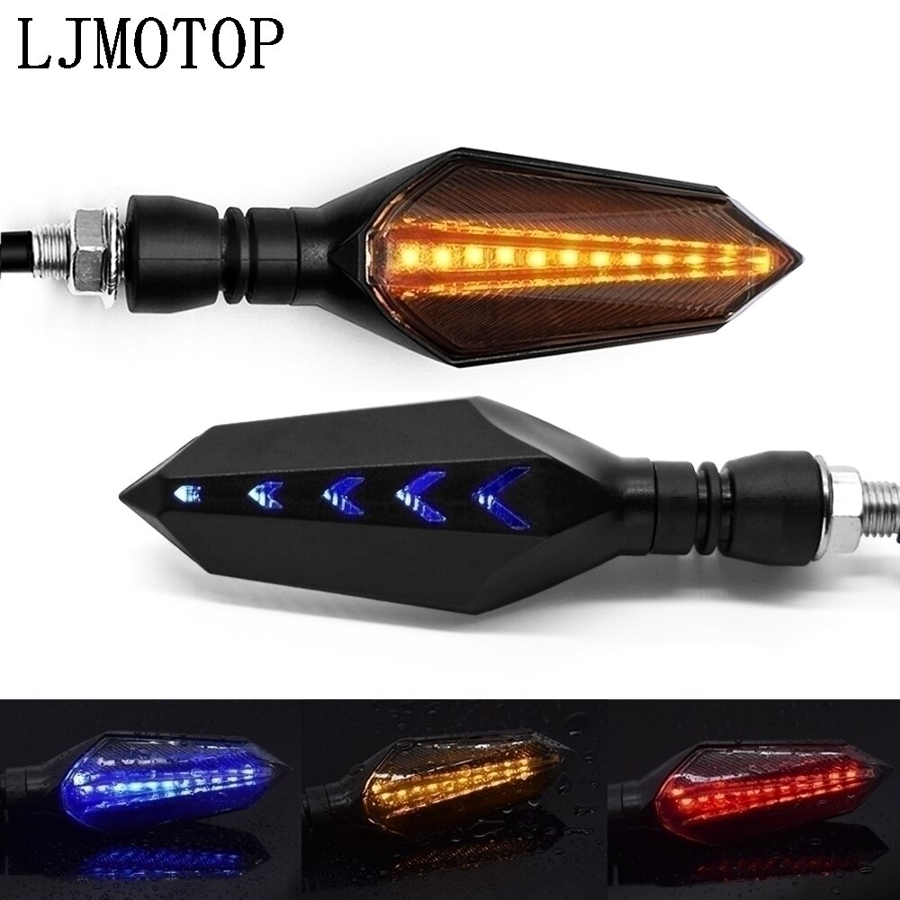 Universal Motorcycle Turn Signal LED Lights Indicators Signal light For Suzuki GSF600 Bandit BURGMAN 400 GS1000 GS500E