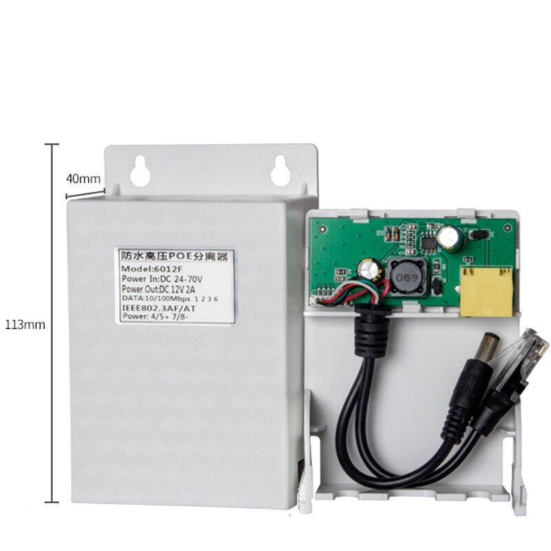 Lange Afstand Tandem Poe Switch Adapter Combo Ip Camera Cctv Monitor Draadloze Ap Serie Power Poe Repeater Splitter: POE Splitter B