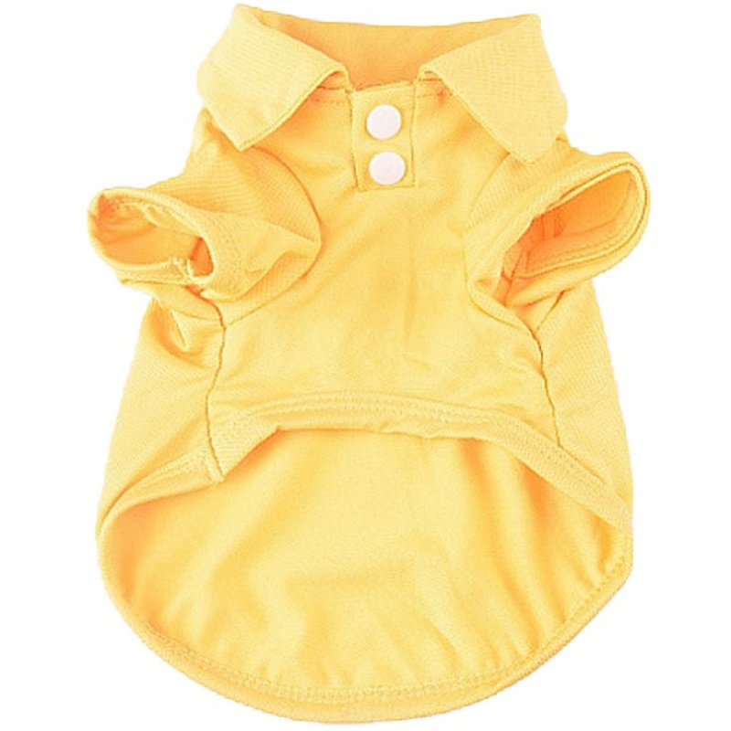 Luxe Hondenshirt Voor Kleine Honden Zomer Hond Poloshirt Schattige Zachte Puppy Kleding Effen Kat Shirt Chihuahua Hond Kleding Huisdier Kostuum: Light Grey / S