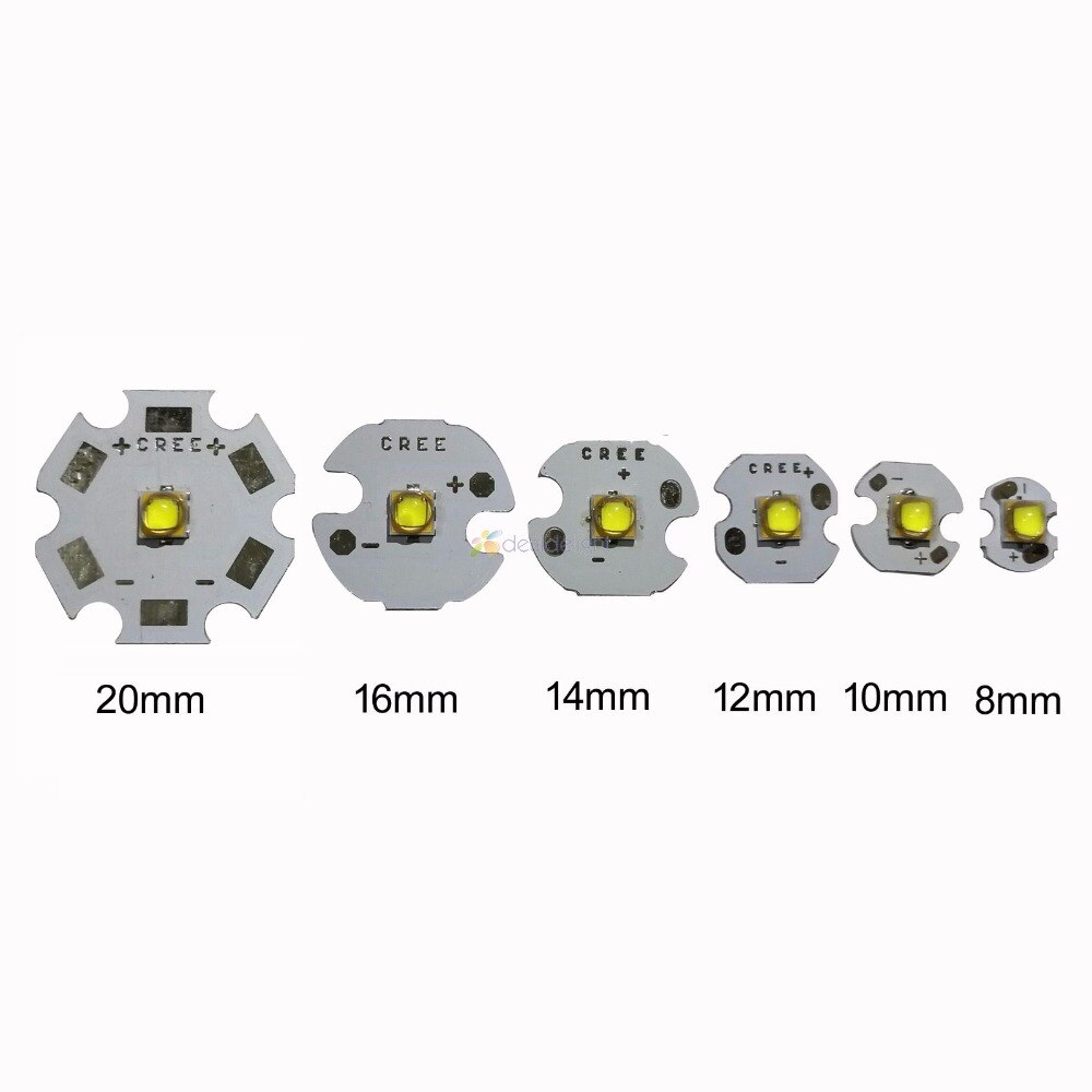 10 stücke Cree XP-G3 XPG3 S3 Kühl Warm Weiß 6W High Power LED-Emitter Diode 777lm Mit 20mm 16mm 14mm 12mm 8mm PCB