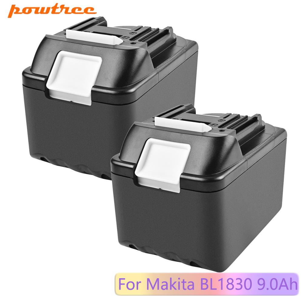 Powtree 18V 9000mAH Replacement For Makita BL1815 BL1820 BL1830 18V LXT Lithium-Ion Cordless Battery
