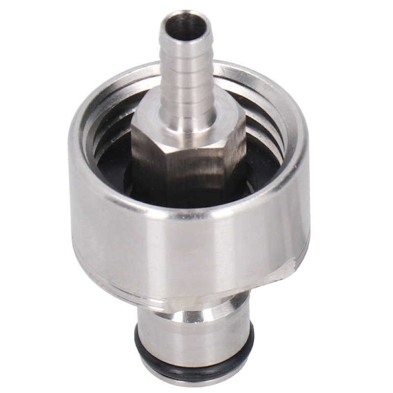 Carbonation Cap with O-Ring Stainless Steel Carbonate Cover Home Beer Brewing CO2 Coupling Carbonate Soda