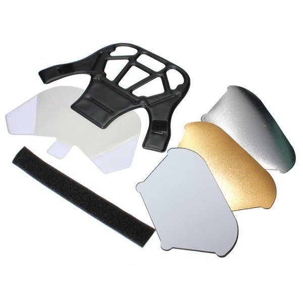Flash Diffuser Slr Camera Top Reflector Schop 5Pcs Set Kit