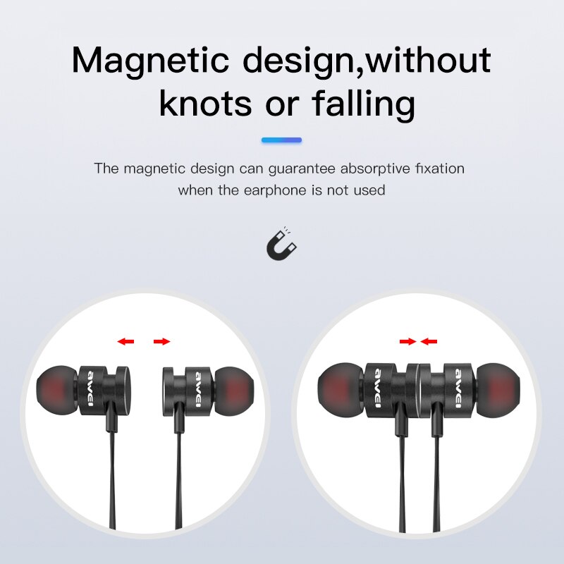 AWEI T11 Wireless Bluetooth Earphone Sport Headphones With Mic Earbuds Sport Stereo Sound Headset Headphones Earpieces For Phone