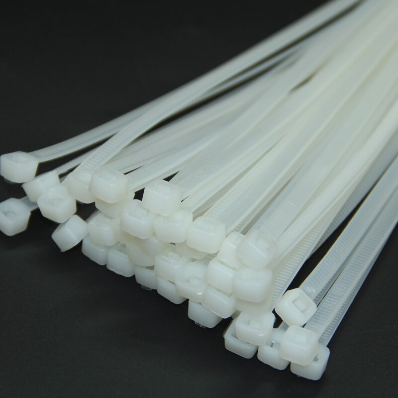 Plast nylon buntband 100 st 5 x 120 5 x 150 5 x 180 självlåsande rem dragkedja kabelklämma fast buntband 100 st