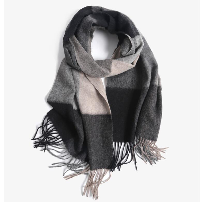Winter Scarf Men Wool Warm Scarfs Men Scarves Men Winter Wools Thick Long Scarf