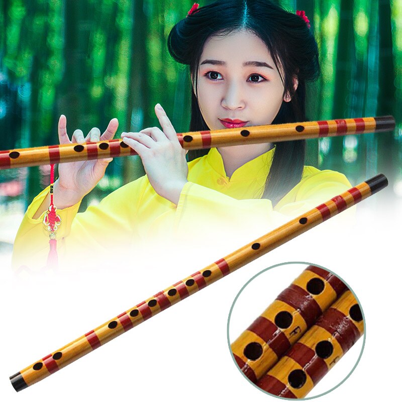 Flauta de bambú, instrumento Musical hecho a mano para estudiantes principiantes, SMR88, 1 unidad, novedad: Default Title