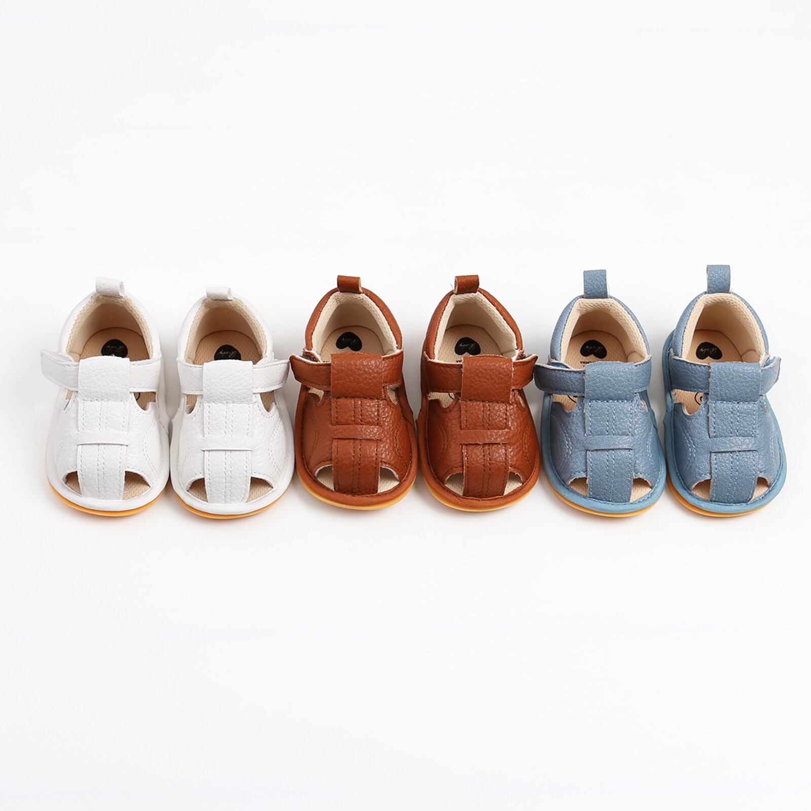 Baby Peuter Infant Sandalen Sneakers Unisex Jongens Meisjes Eerste Wandelaar Schoenen Effen Kleur Zachte Zool Baby Schoenen 0-18Months