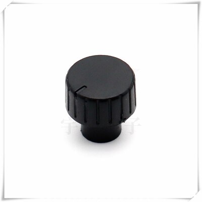10 Stuk 14X14.5MM Plastic Switch Dekselkleur Potentiometer Eindversterker Volume Instelknop Geschikt Voor Bloem As 6Mm: Black