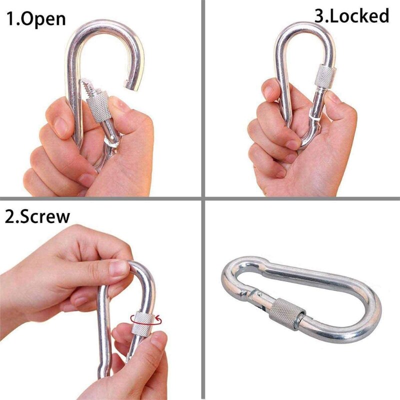 1Pc Nylon Touw Met Metalen Haak Flagline Touw Goed Voor Tie Pull Swing Klim