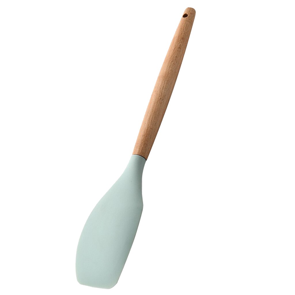 Non-stick kjøkken kjøkkenutstyr skje med hull i eggevisp lysegrønn: Stekespade