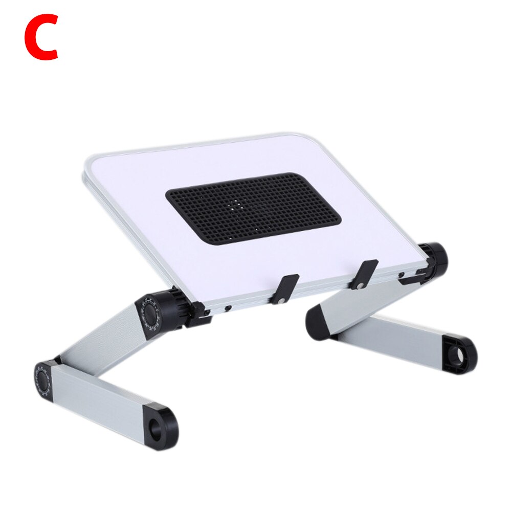 Adjustable Laptop Stand Computer Desk Tablet Notebook Holder Desk Bracket Standing DOM668: White C