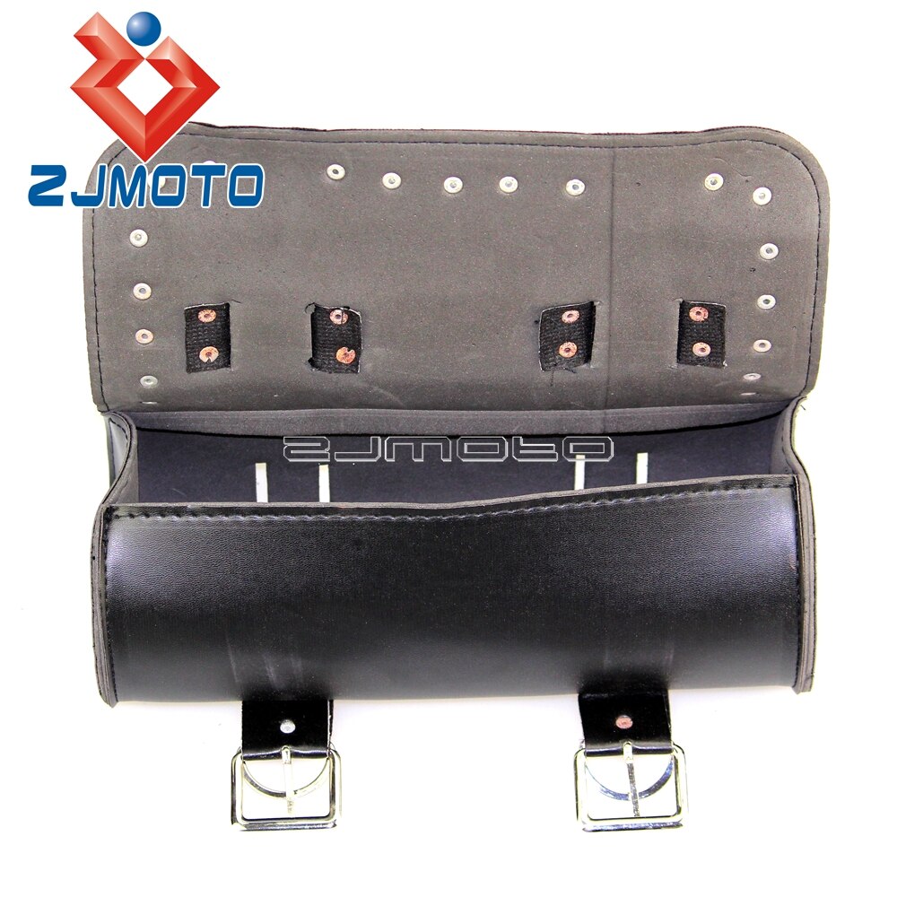 Motorcycle Front Fork Tool Bag Luggage Saddle Side Bag For Harley Cafe Racer Bobber Chopper