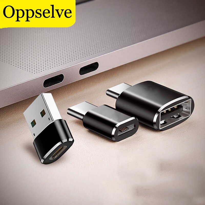 Adaptador e conversor otg, micro usb para tipo-c usb para tipo c para macbook samsung s9 s8 oneplus 2 3 cabo de carregador micro usb