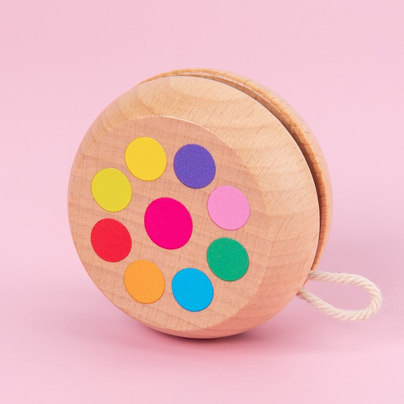 Kinder Yo-Yo Mädchen Jungen Farbe Nette Holz Yo-Yo Spielzeug Für Kindergarten Verschiedene Muster Von Yo-Yo Mecanum Rad Spielzeug: 6