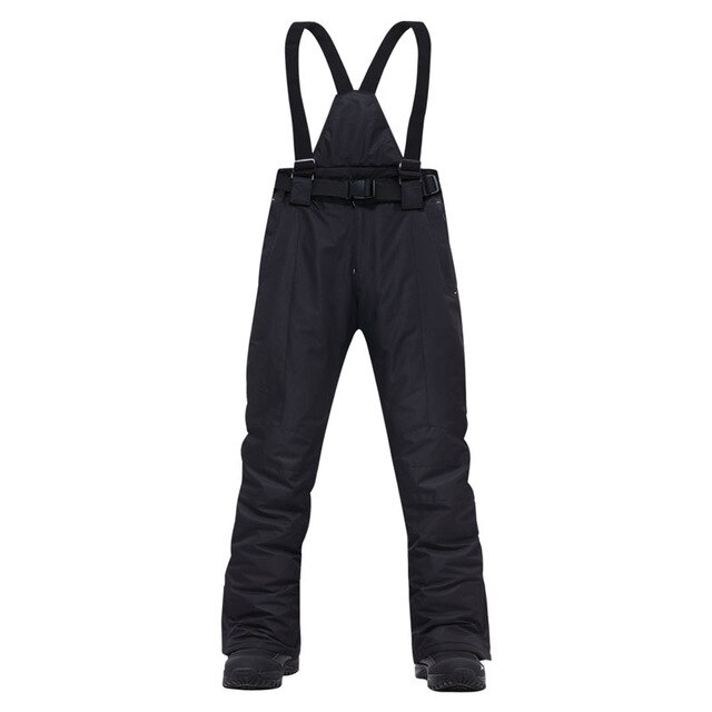 Grote Size Ski Broek Mannen-30 Temperatuur Winddicht Waterdicht Warm Sneeuw Broek Winter Ski Snowboard Broek: MAN BLACK / Xxxl