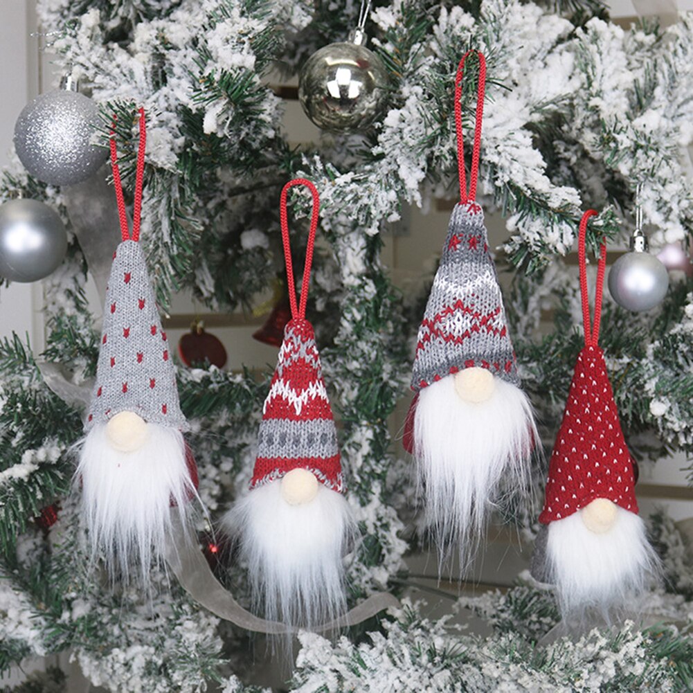 Kerst Gnome Santa Faceless Pop Opknoping Hanger Leuke Hoed Decoratie Kid Opknoping Ornamenten Xmas Decor Voor Thuis