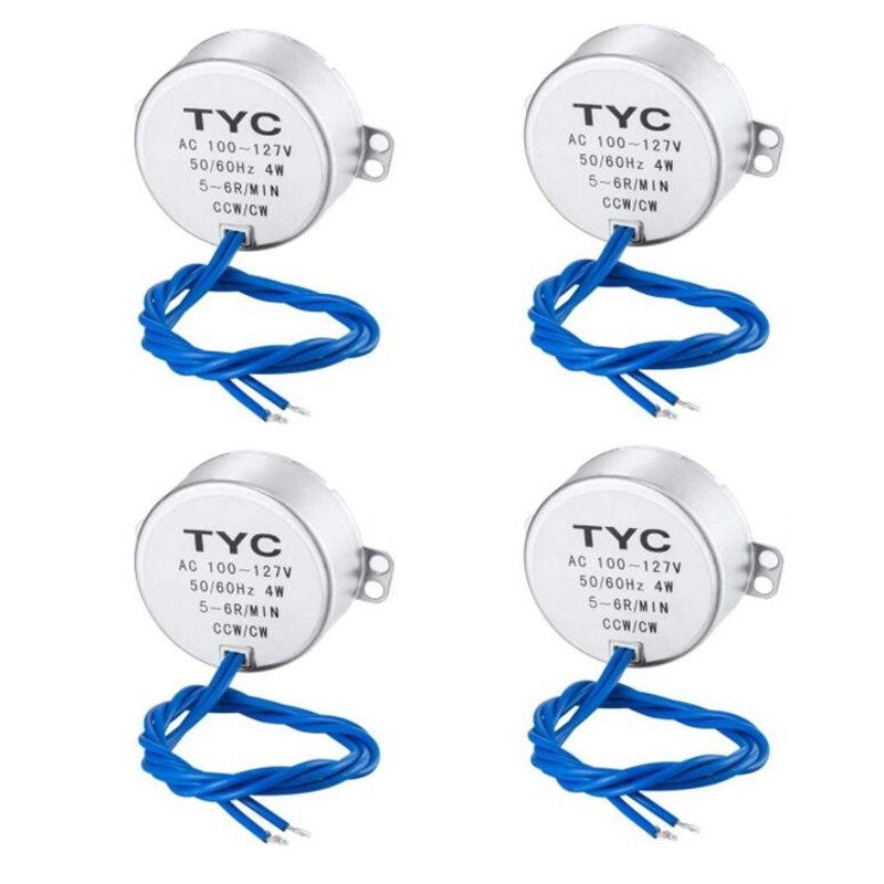 Motore sincrono giradischi motore sincrono 100-127 v ca 50/60Hz 4W minimo CCW/CW, (2.5-3 giri/min, 4 confezioni)