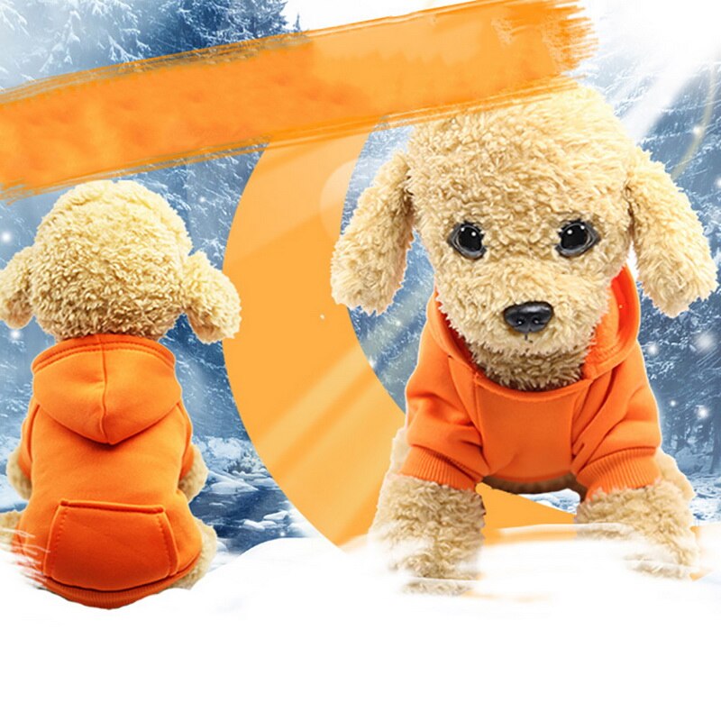 PAPASGIX Antumn Winter Cotton Pet Dog Sweatshirt Sports Warm Pet Wind Hooded Coat Jacket Clothes Pet Costumes For Small Dogs