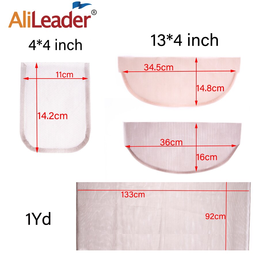 Alileader billig 13*4 schweizisk blonde net forfriskende schweizisk blonde net til parykker frontal blonde paryk hårnet dreadlocks paryk cap tilbehør