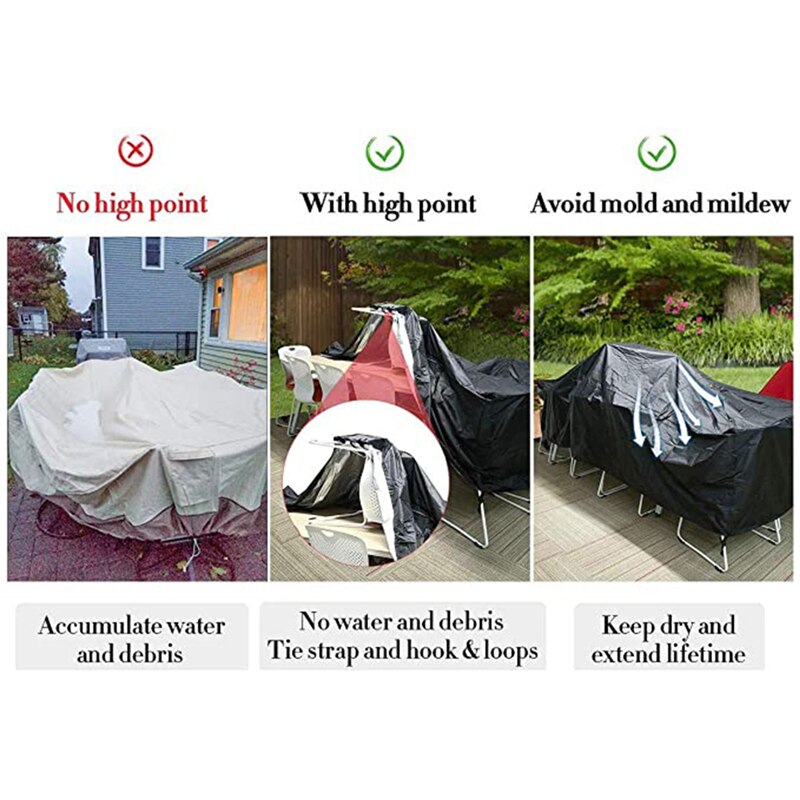 Dust Proof Cover Outdoor Patio Garden Tools Protective Case Decoration Accessories 210D Waterproof Furniture Covers