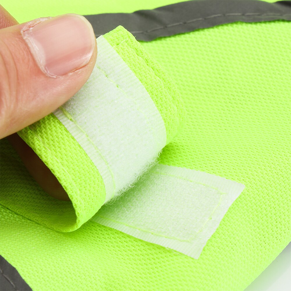 Chaleco reflectante de seguridad fluorescente para mascotas chaleco reflectante de alta visibilidad con estampado de pata de perro S/M/L/XL/2XL