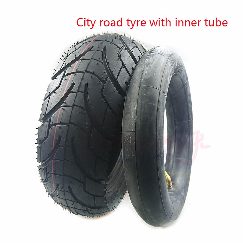 Neumático de 10 pulgadas de para patinete eléctrico, ancho, todoterreno, neumático de 10*3,0 para Zero 10X: city road with tube