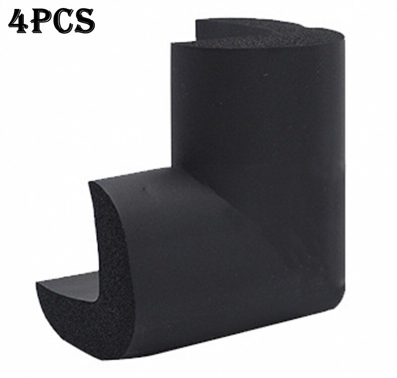2M U-vorm Extra Dikke Baby Veiligheid Meubels Tafel Protector Edge Corner Bureau Cover Beschermende Tape Schuim Hoeken Bumper guard Een +: Anti-crash Angle 4PC
