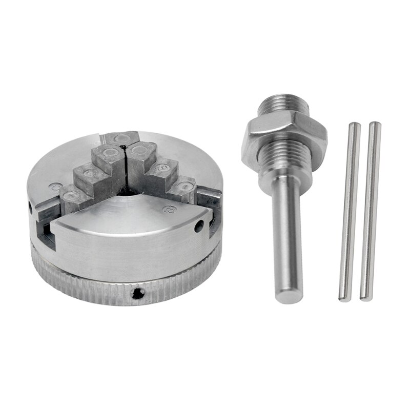 Collet Zinc Alloy 3-Jaw Lathe Chuck Clamps Wood Turning Lathe Tool Metal Lathe Milling Collet Chuck Machine Accessories