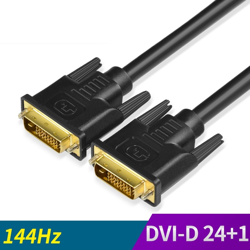 DVI Kabel DVI-D 24 + 1 pin 1080P @ 144 hz 2K @ 60 hz Male naar Male DVI naar DVI Kabel voor Projector Laptop LCD DVD HDTV XBOX 1.5 m/3 m/5 m/8 m