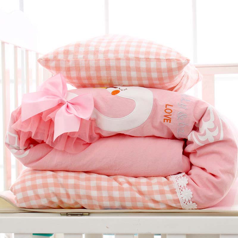 Bomulds blød børneseng spredt baby dyne toddler sengetøj dyne spædbarntæppe til nyfødt krybbe inddækning efterår vinter
