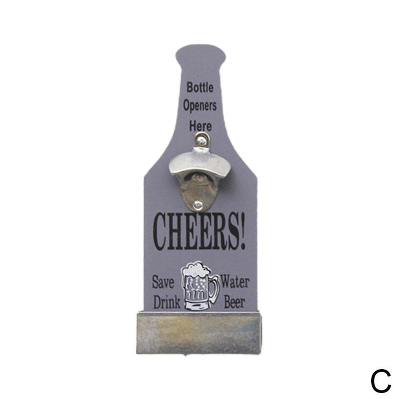 Beer Bottle Opener Storage Box Bar Restaurant Tools Wall Home Bar Decoration Opener Bottle Y0T7: C