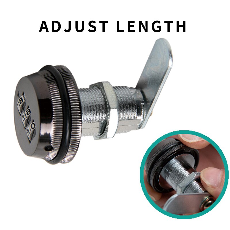 WHDT 3 digit security combination mailbox password coded lock zinc alloy cam lock locker for cabinet drawer storage unit