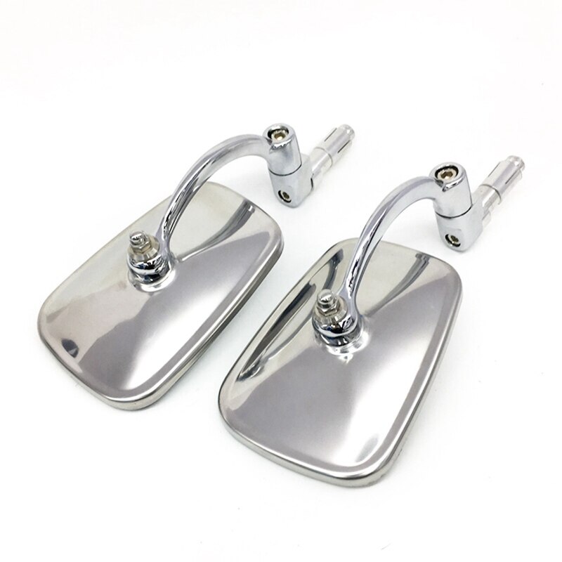 Motorfiets 7/8Inch 22Mm Stuur End Side Spiegels Voor Koffie Racers Scooters Off-Road Fietsen