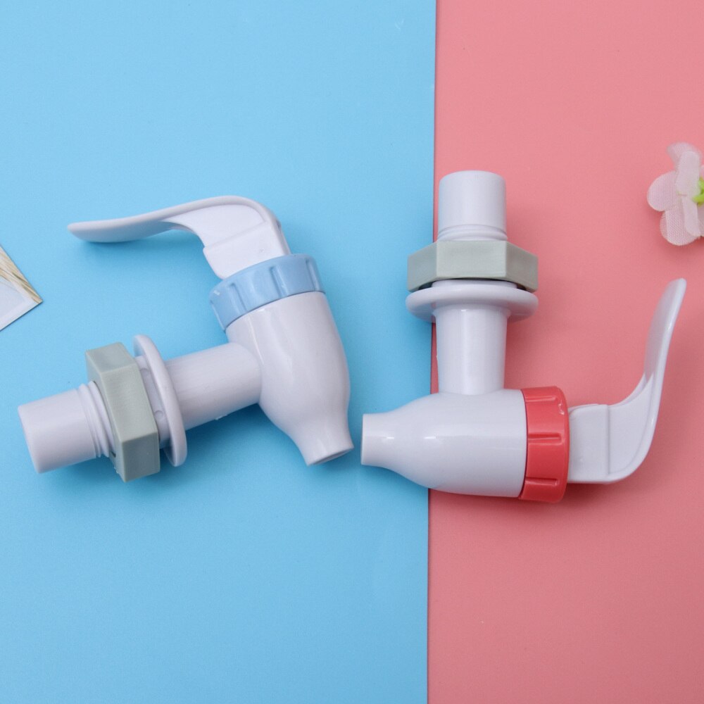 2pcs Water Dispenser Taps Kitchen Tap Water Dispenser Tap for Square Water Dispenser Nozzle (Red + Blue