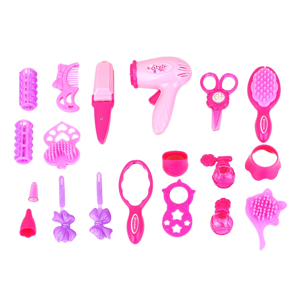 Nep schoonheidswinkel speelgoed voor met make-up spiegel clip föhn