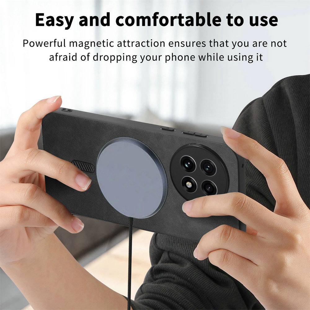 For Oneplus 13 One Plus 12R 5G Magnet Leather Back Case Wireless Charge Phone Magsafe OnePlus 13 Case Oneplus13 12 R Ace 3 Funda