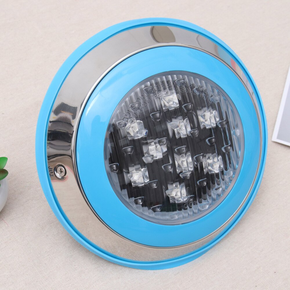 304 Stainless Steel LED Underwater Lamp IP68 Pool Wall Light 12/24V 9W Swimming Pool Light RGB Colorful Light Changin