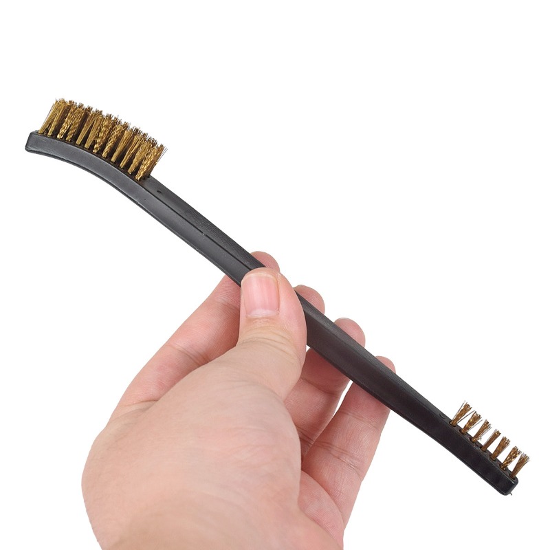 Herramienta de limpieza detallada de bicicletas, accesorios, cepillos de alambre y 4 púas de nailon y juego de cepillos, 3 cepillos de doble cabeza, herramienta para bicicleta