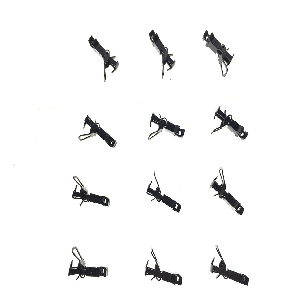 12Pcs/Set 1:87 HO Scale Train Coupler Hooks Sand Table Decoration For Model Building Kits - Black