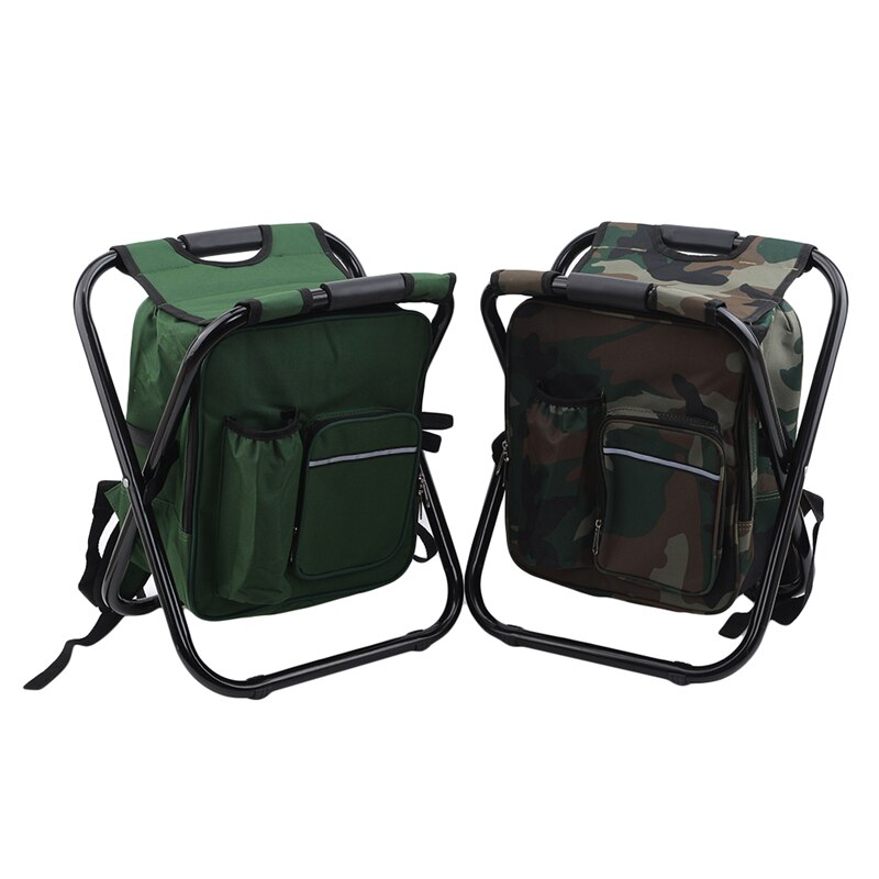 draussen Klappstuhl Camping Angeln Stuhl Hocker Tragbare Rucksack Kühler Isoliert Picknick Werkzeuge Tasche Wandern Sitz Tisch Tasche