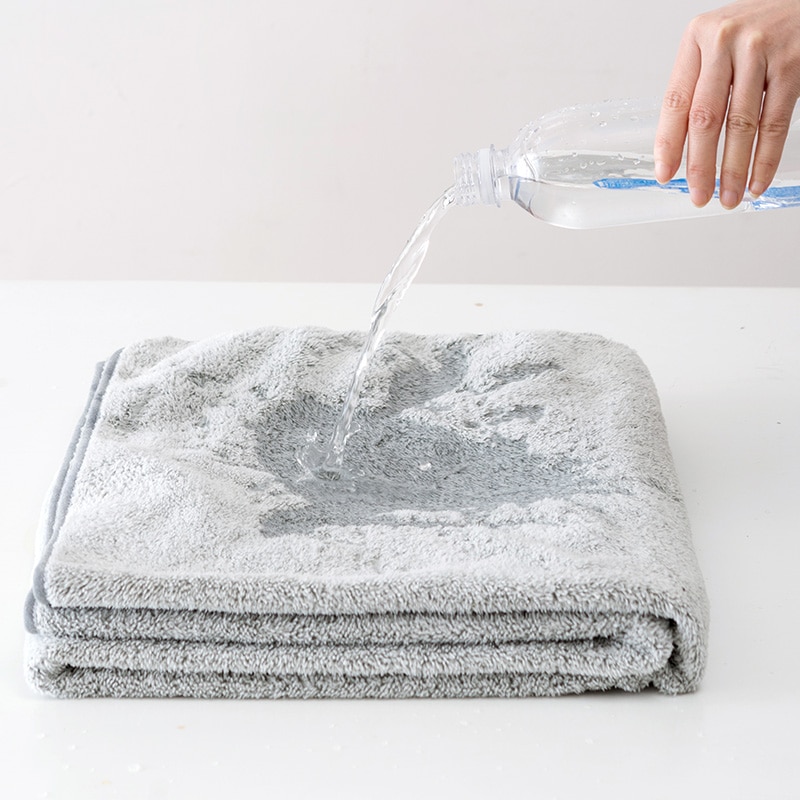 Sinsnan kolfiber hudvänlig badhandduk superabsorberande strandhandduk dusch bad spa sport resehanddukar