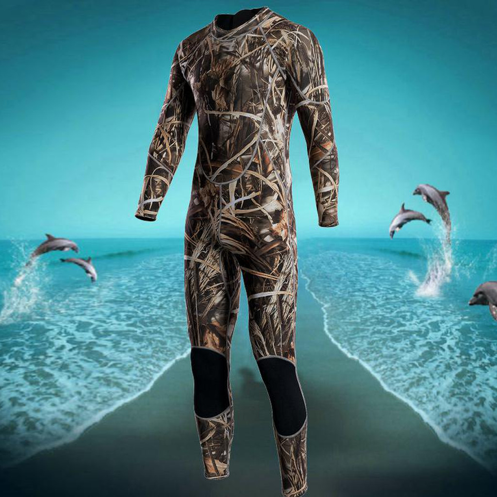 Mens Full Length Neoprene Wetsuit for Surfing Swimming Deep Diving Spearfishing and other Underwater Sports