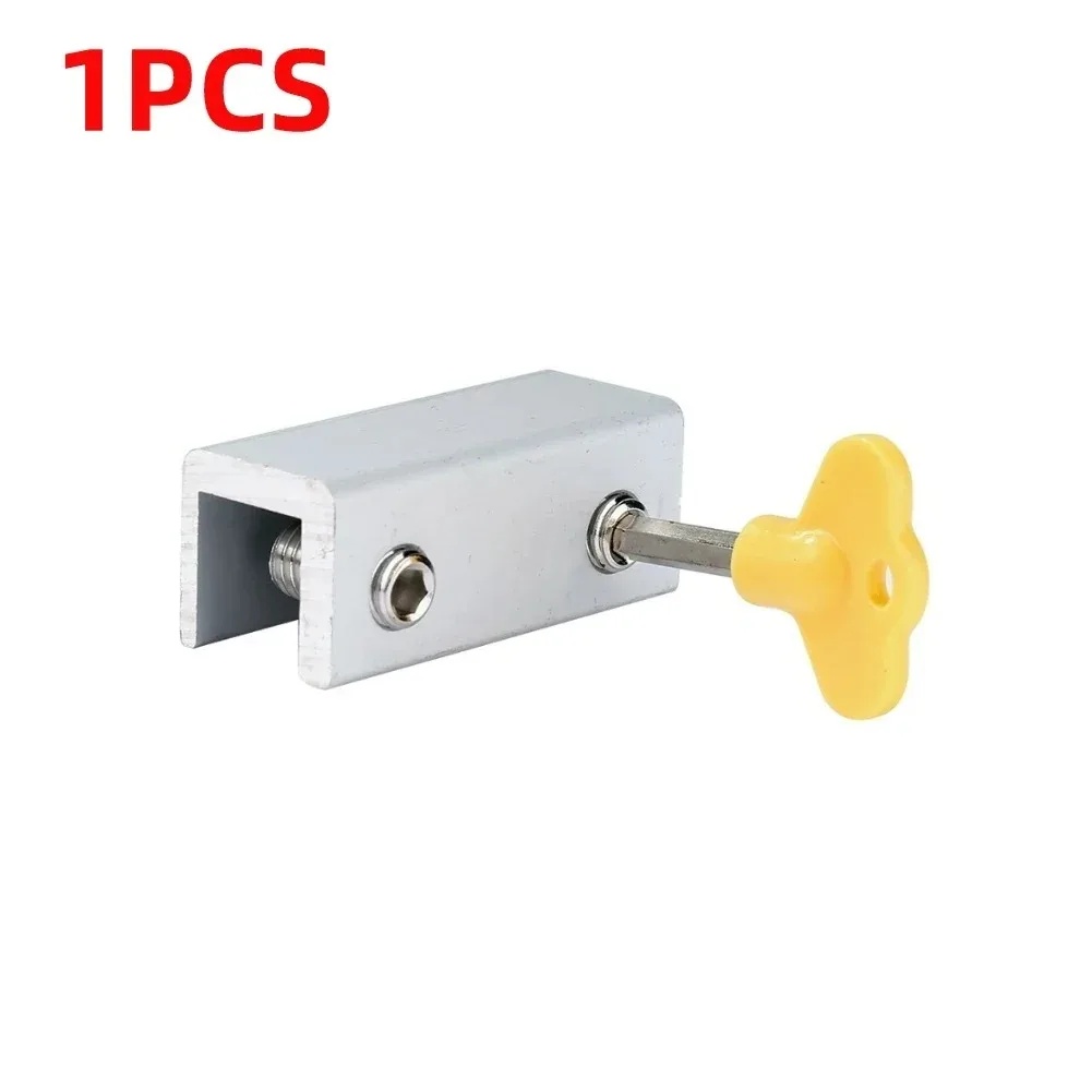 4 Sets Sliding Sash Stopper Cabinet Lock Straps Door Security Anti-theft Lock Sliding Window Door Lock Baby Child Safety Limiter: black