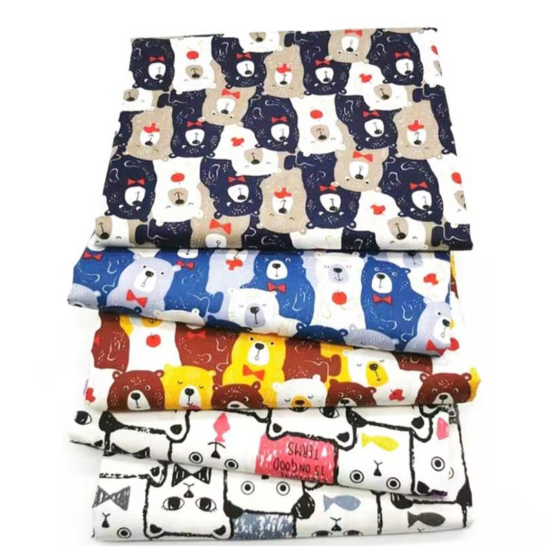 100% Cotton Fabric Printed Cloth Sewing Quilting Fabrics for Patchwork Needlework DIY Handmade Material 6/8pieces 50cmX50cm