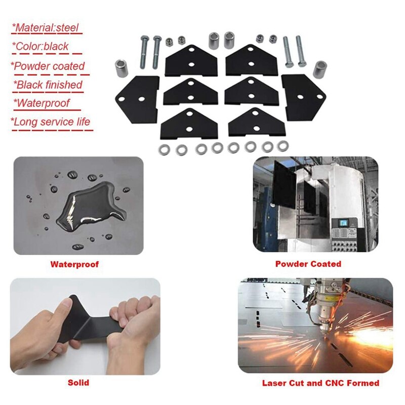 2Inch Front Rear Full Lift Kit Suspension Rise Mount Brackets for UTV Polaris RZR 800 EFI Models
