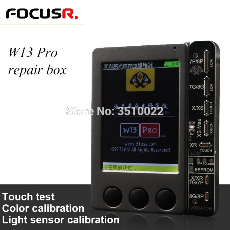 W13 pro  v2 lcd programmeur lichtsensor true tone kalibratie batterij data clear tool voor iphone reparatie toolsets