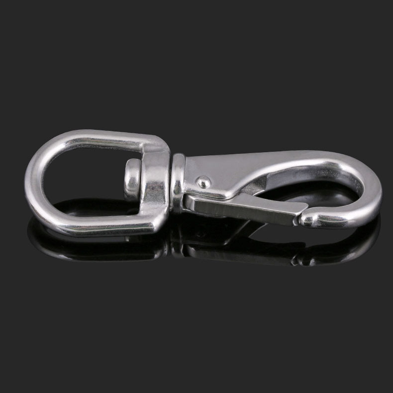 304 rustfri stål universal krog roterende ring kæde spænde universal fjeder spænde hunde kæde fitting joint 1 stk.