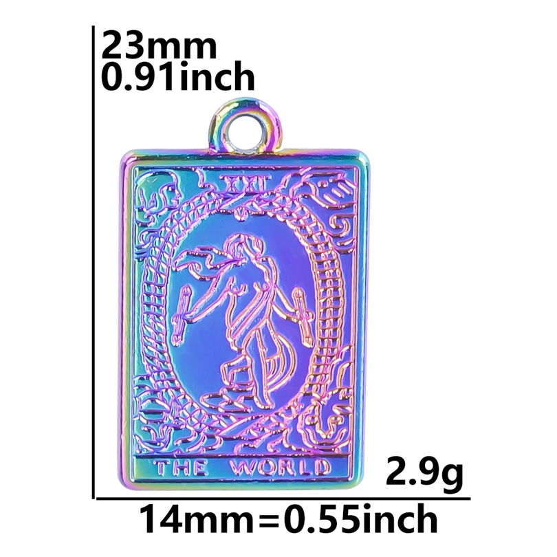 10pcs/lot Gold Plated Tarot Accessories DIY Bulk Alloy Pendant Charm for Jewelry Making Necklace Earrings DIY Material: Black Zinc Plated